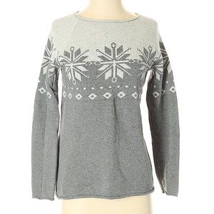 Eddie Bauer | Gray Snowflake Pullover Sweater